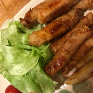 薄切り肉もボリュームアップ♪肉巻きポテト